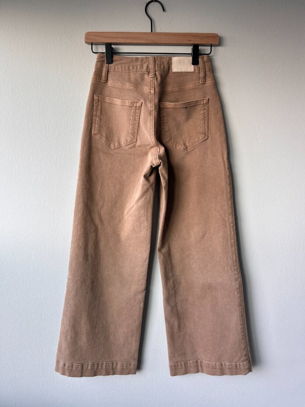 PAIGE Anessa Wide Leg Jeans High Rise Vintage Canewood Curved Inset Pockets - Picture 6 of 13